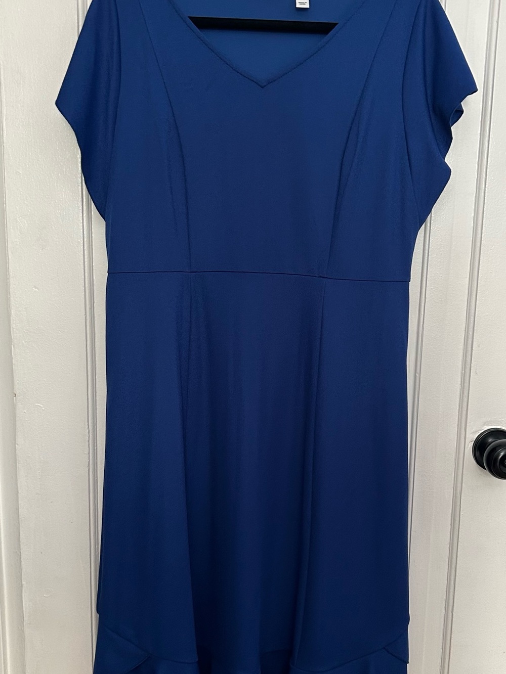 Isaac Mizrahi V-Neck Blue Dress